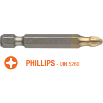 Насадка викруткова USH PHILIPS PH2 x 50 мм Torsion 10 шт