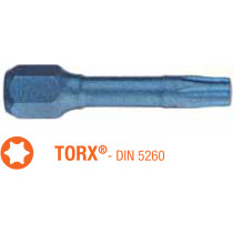 Насадка викруткова ударна BLUE SHOCK USH Torx T10 x TORSION 30 мм 5 шт