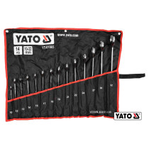 Набір ключів ріжково-накидних кручених 90° YATO 10-32 мм 14 шт