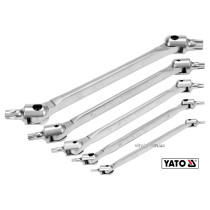 Набір ключів TORX двосторонніх на шарнірах YATO Т15-Т60 Cr-V 5 шт