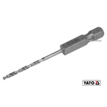 Свердло по металу YATO 2 x 57/26 мм HEX-1/4" HSS 6542 для нержавіючої конструктивної легованої сталі
