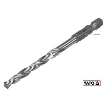 Свердло по металу YATO 5 x 86/52 мм HEX-1/4" HSS 6542 для нержавіючої конструктивної легованої сталі