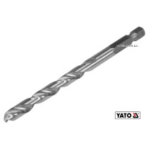 Свердло по металу YATO 6.5 x 101/63 мм HEX-1/4" HSS 6542 для нержавіючої конструктивної легованої сталі