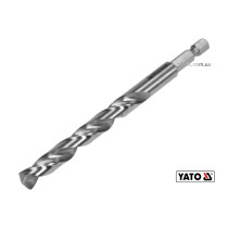 Свердло по металу YATO 9 x 125/81 мм HEX-1/4" HSS 6542 для нержавіючої конструктивної легованої сталі