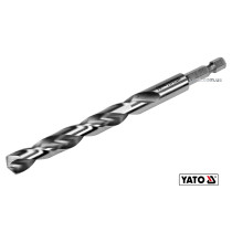 Свердло по металу YATO 10.5 x 133/87 мм HEX-1/4" HSS 6542 для нержавіючої конструктивної легованої сталі