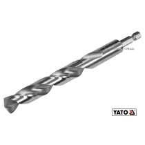 Свердло по металу YATO 13 x 151/101 мм HEX-1/4" HSS 6542 для нержавіючої конструктивної легованої сталі
