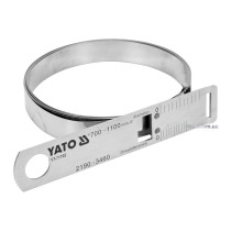 Циркометр сталевий YATO для кола- 2190-3460 мм і діаметра 700-1100 мм з метричною і дюймовою шкалами