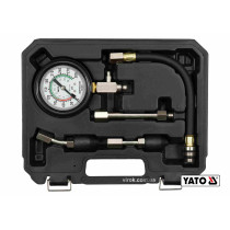 Компресометр для бензинових двигунів YATO 2.1 МПа М14/М18 з інструментами 5 шт + кейс