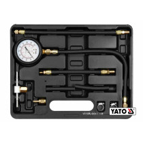 Компресометр вприску палива у двигун авто YATO 0-0.7 МПа 9 шт + кейс