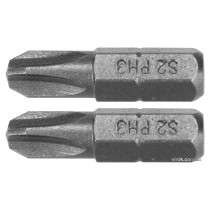 Насадка викруткова YATO "Phillips" PH3 x 25 мм HEX 1/4" AISI S2 2 шт
