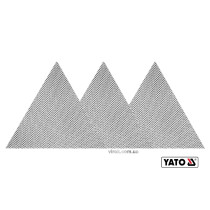 Сітка абразивна тверда трикутна на липучці до шліфмашини YATO G80 280 мм 3 шт