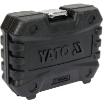 Насадки 6-гранні для гальмівних супортів авто YATO: квадр- 3/8", 1/2", 7- 22 мм, 11 шт