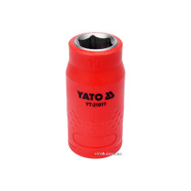 Головка торцева шестигранна діелектрична YATO 3/8" М11 х 45/28 мм VDE до 1000 В
