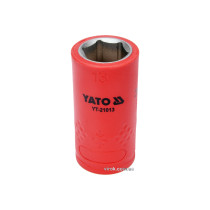 Головка торцева шестигранна діелектрична YATO 3/8" М13 х 45/28 мм VDE до 1000 В