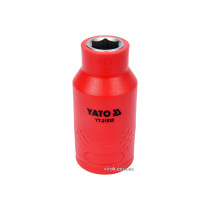 Головка торцева шестигранна діелектрична YATO 1/2" М10 х 55/38 мм VDE до 1000 В