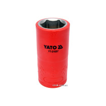 Головка торцева шестигранна діелектрична YATO 1/2" М17 х 55/38 мм VDE до 1000 В