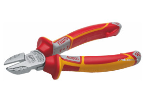 Кусачки діагональні NWS з ізольованими ручками VDE до 1000 В l=160 мм