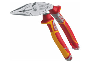 Плоскогубці комбіновані NWS "Ergo Multi" вигнуті 45° з ізольованими ручками VDE до 1000 В 200 мм