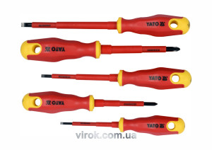 Набір викруток діелектричних YATO VDE до 1000 В 5 шт