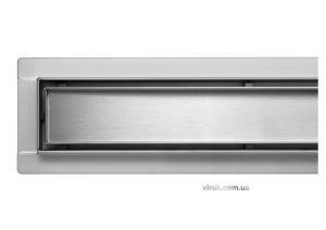 Трап підлоговий для душу FALA "MADEIRA" з нержавіючої сталі 60 х 7 х 5.2 см