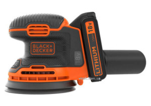 Шліфмашина ексцентрикова акумуляторна Black+Decker Li-Ion 18 В