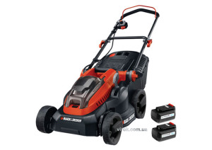 Газонокосарка 4-колісна акумуляторна Black+Decker Li-Ion 36 В 2 Агод 380/80 мм 35 л