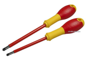 Набір викруток діелектричних STANLEY "FatMax VDE" до 1000 В PZ1 x 100 мм PZ2 x 125 мм 2 шт