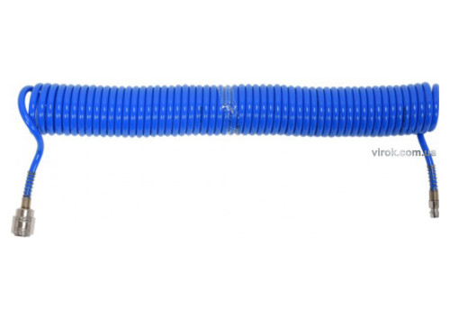 Шланг пневматический спиральный полиуретановый YATO 5.5 х 8 мм 10 м