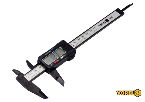 Штангенциркуль електронний VOREL l= 150 мм, роздільна здатн.- 0,1 мм, точність- 0,01 мм 