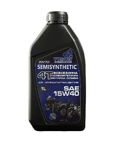 Олива моторна TM VIROK SEMISYNTHETIC 4T SAE 15W-40  20V701