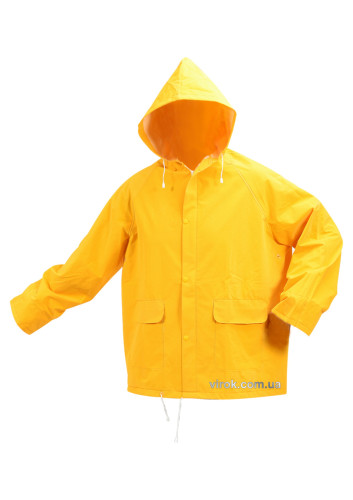 Куртка с капюшоном водонепроницаемая VOREL желтая, размер XXL