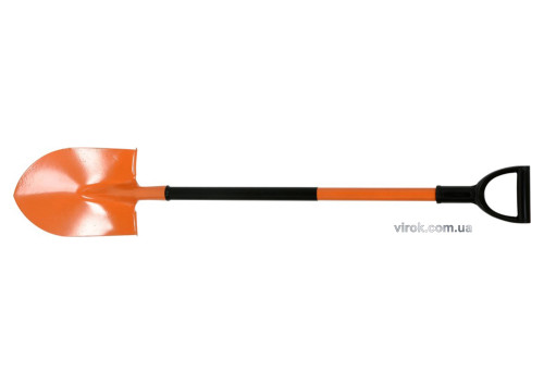 Лопата штыковая канадская с металлической ручкой FLO 22.5 х 30 см