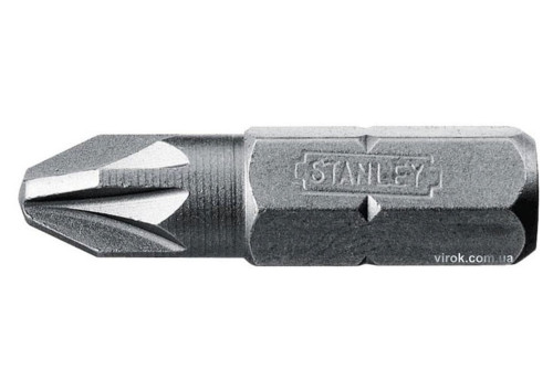 Насадка отверточная STANLEY 1/4" крестовая PZ2 х 25 мм 25 шт