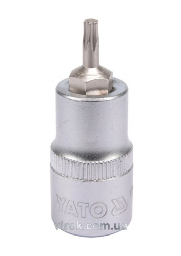 Головка торцевая с отверточной насадкой TORX YATO 1/2" Т20 х 55 мм