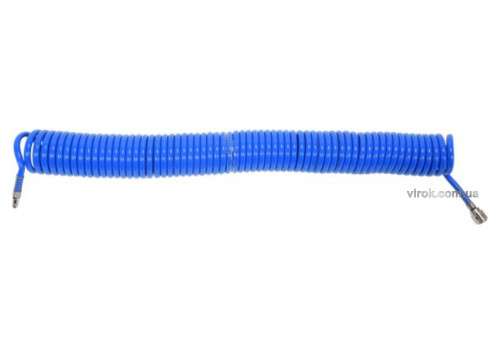 Шланг пневматический спиральный полиуретановый YATO 8 х 12 мм 15 м