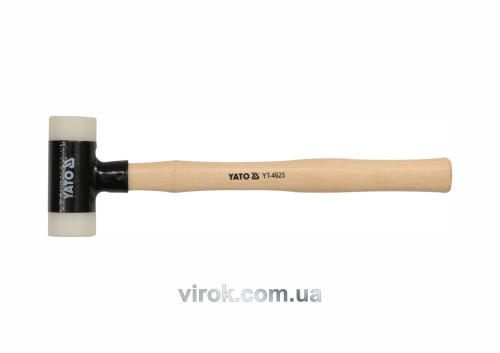 Молоток безынерционный YATO с деревянной ручкой 30 мм 265 г 318 мм