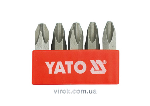 Насадка отверточная ударная YATO 5/16" крестовая PH3 х 36 мм 5 шт