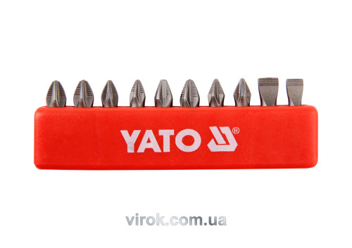 Набор насадок отверточных YATO 1/4" 25 мм 10 шт