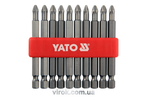 Насадка отверточная YATO 1/4" крестовая PН2 х 75 мм 10 шт