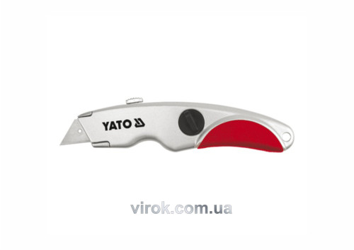 Нож YATO с трапециевидным лезвием  + 2 запасные лезвия