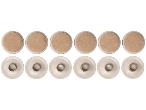 Прокладки пластикові VOREL фільцеві на штифт. 22 мм. Набір 12шт 