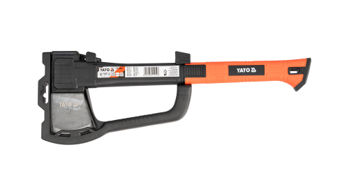 Сокира-колун з захисним кожухом YАТО: обух m= 1.0 кг, держак з нейлону