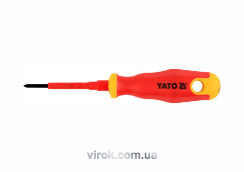 Отвертка диэлектрическая крестовая YATO PH0 x 60 мм VDE до 1000 В
