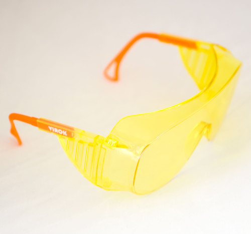 Окуляри захисні Полікарбонатні жовті VIROK 82V109
