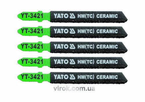 Пильное полотно для электролобзика (керамика) YATO HM(TC) 75 мм 5 шт