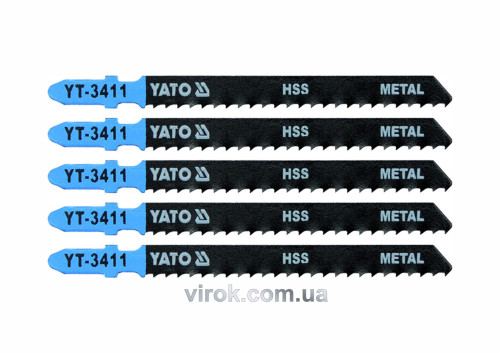 Пильное полотно для электролобзика (металл) YATO HSS 8TPI 100 мм 5 шт