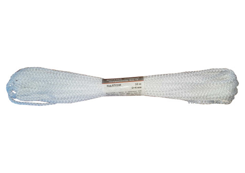 Мотузка господарська Тип 3 TM VIROK, 4 мм Х 10 м, р/н=53кгсм, поліпропіленова, без серцевин, біла