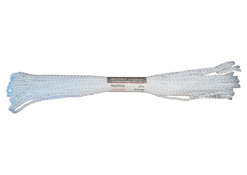 Мотузка господарська Тип 2н TM VIROK, 3мм Х 10 м, р/н=50кгс, поліпропіленова, з серцевиною, біла