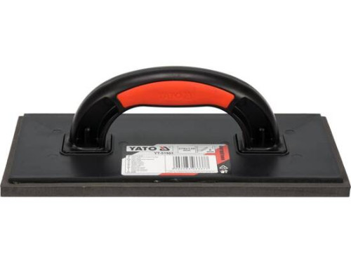 Терка пластикова з гумовою прокладкою t= 8 мм YATO 270x 130 мм, для фугування швів керамічної плитки