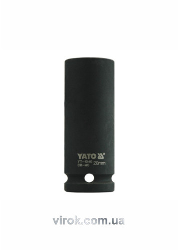Головка торцевая ударная шестигранная YATO 1/2" М20 х 78 мм